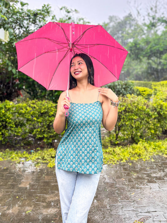 SANGANERI PRINT SHORT KURTI
