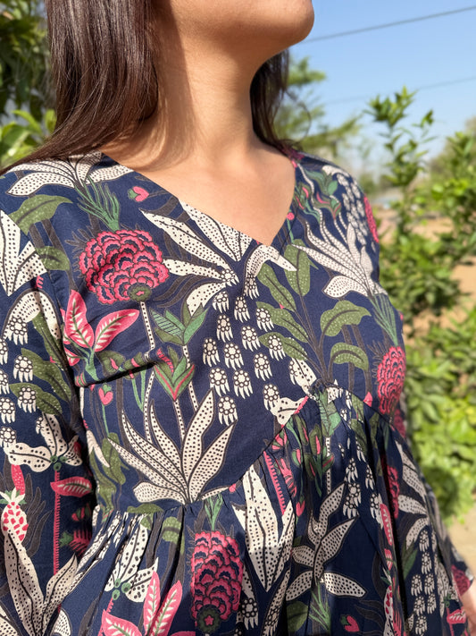 GULNAAR NEELA PEPLUM TOP